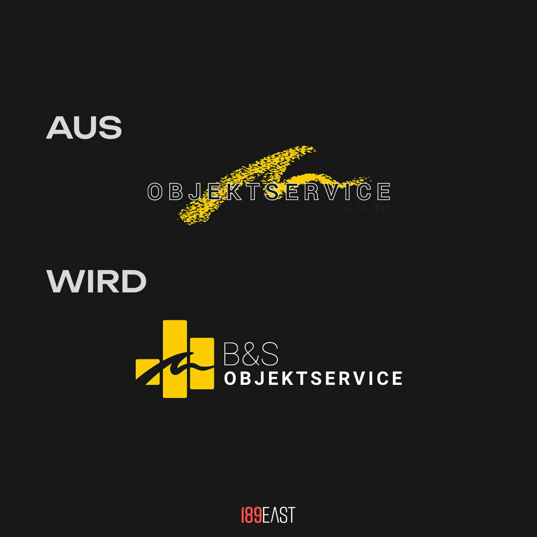 B&S Objektservice Logo vorher nachher