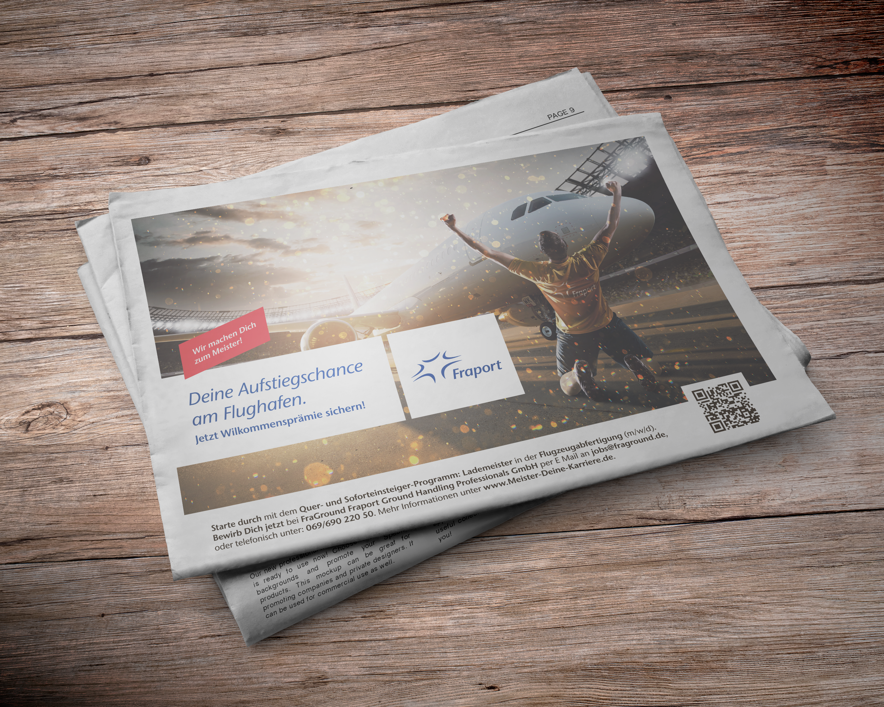 Fraport Meistermacher Kampagne Anzeige
