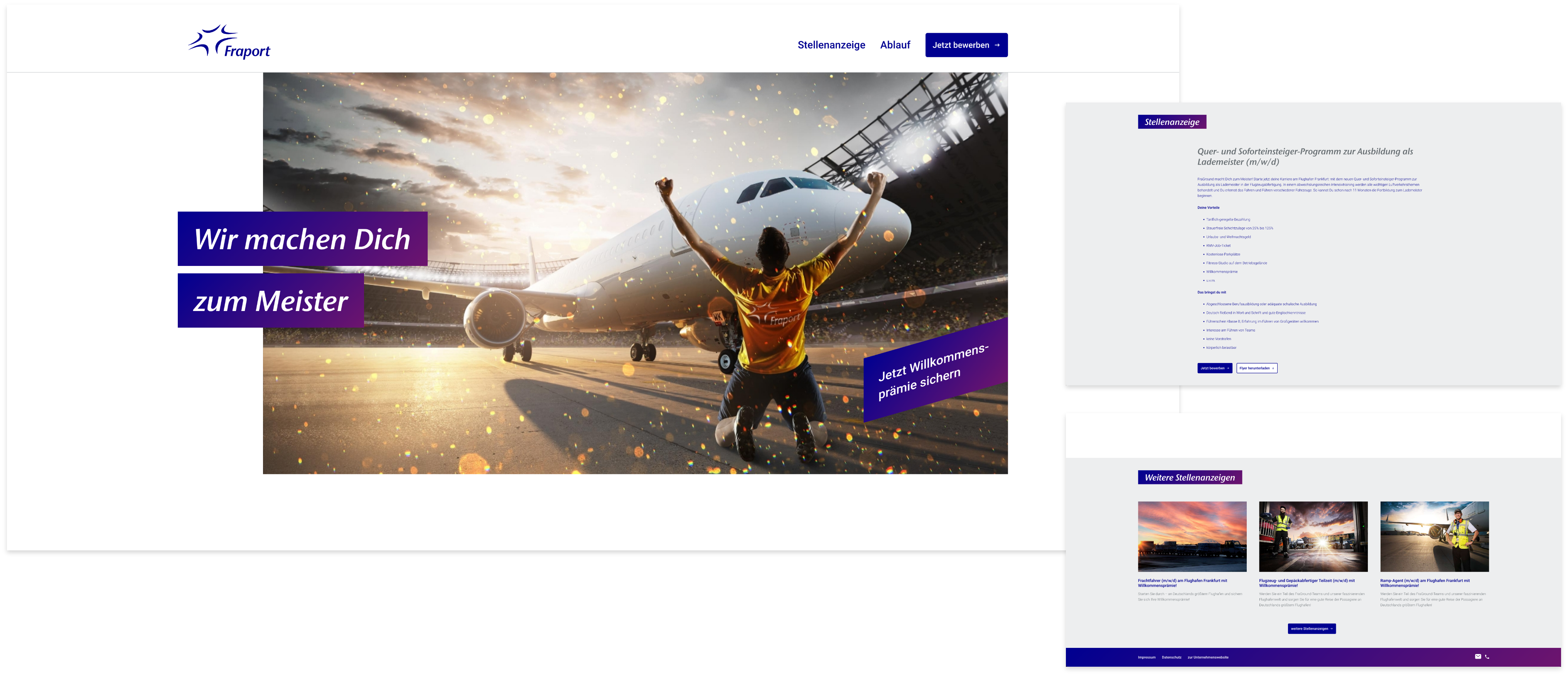 Fraport Meistermacher Kampagne Landingpage